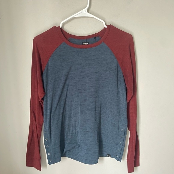 PrAna Colorblock Long Sleeve Tee Size XS - Picture 1 of 6